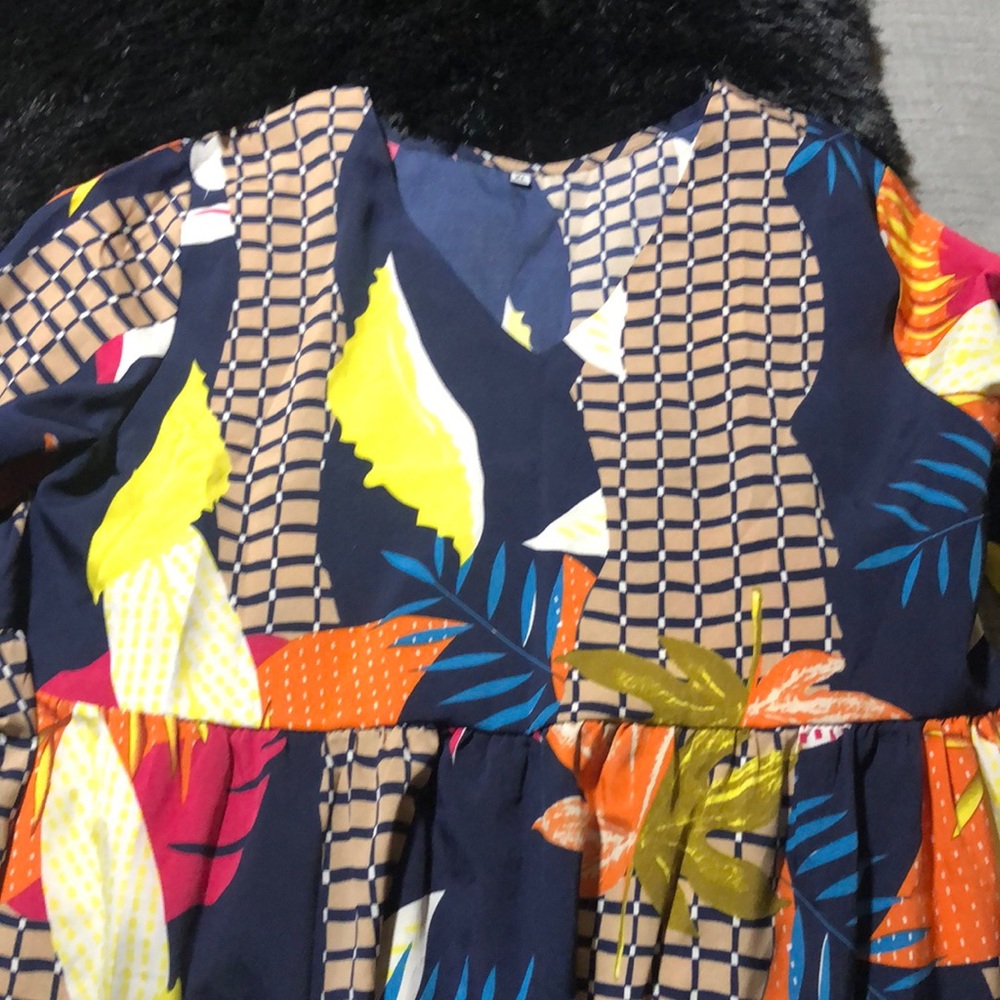 Beautiful colorful dress.